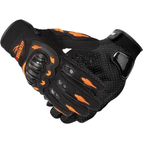 Adult Motorcycle Dirt Bike Outdoor Riding Anti-fall Gloves Windproof Non-slip Breathable Full Finger Gloves for Motocross Y5GF