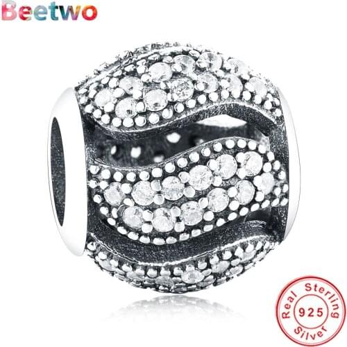 Fit Original Pandora Charms Bracelet 925 Silver Lantern-shaped hollow zircon Charm Beads Jewellery Making Women Gifts Berloque