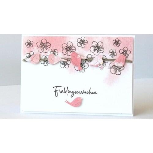 Mmao Crafts Metal Steel Cutting Dies New 6Pcs Bird decoration Stencil For DIY Scrapbooking Paper/photo Cards Embossing Dies