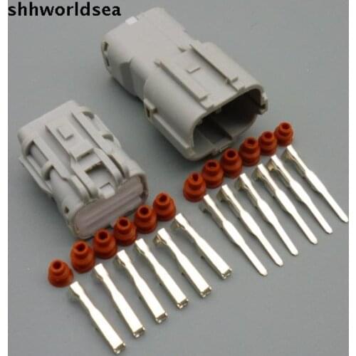 Shhworldsea 6 Pin 7123-7464-40 7222-7464-40 Automotive car taillight Connector Auto Light Lamp Socket Connector Tail Light Plug