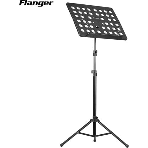 Flanger Guitar Collapsible Sheet Music Score Tripod Stand Holder Bracket Aluminum Alloy with Carry Bag for Violin Piano Guitar