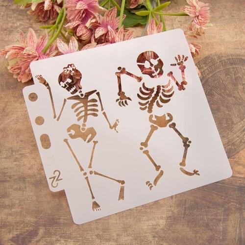 Skeleton Layering Stencils for Diy scrapbook/photo album Decorative Embossing coloring,painting stencil,home decor