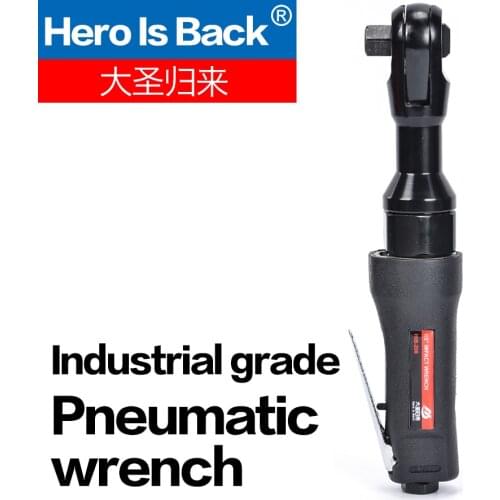 Hero is back Air Tools 1/2 inch pneumatic ratchet wrench quick wrench air impact wrench 90 degree right angle wrench Bend angle