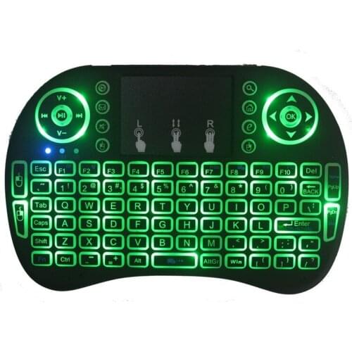 Universal 2.4G wireless English Keyboard mini touchpad Mouse Multi-Media Remote Control Handheld Keyboard gamepad for TV box