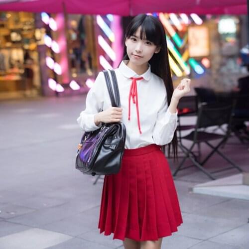 Japanese Academy School Business Attire Sailor Suit Womens High Short-Sleeved JK Uniform Pleated Skirt Student Costume Suit