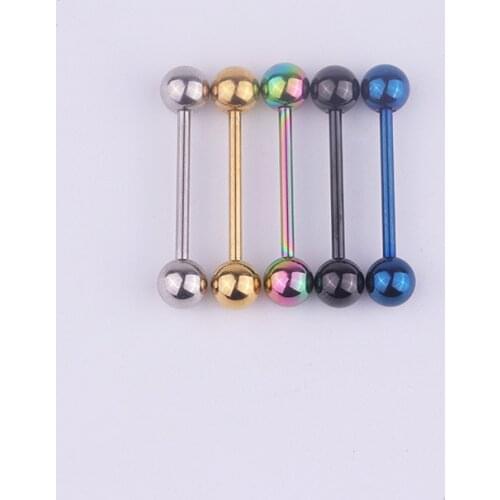 1Pcs Fashion Personality Piercing Jewelry 316L Medical Care Stainless Steel Titanium Steel Tongue Nail Simple Fashion Jewelry