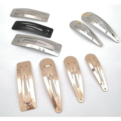 Drop Shape Hairpin For Girls Hair Clip Base DIY Headwear Accessories Childrens BB Clip Electroplate Metal Barrettes jewelry