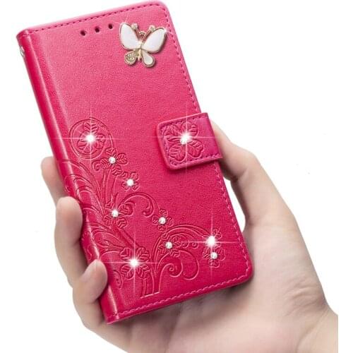 2021 Case For Huawei Mate 10 20 P20 P30 Lite Pro Honor 10 9 Lite 7x Y6 Y7 Y9 P Smart+ 2019 Glitter Bling Leather Flip Book Case