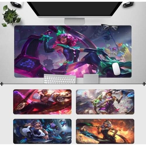Accessories League of Legends Qiyana Gaming Mouse Pad Gaming MousePad Large Big Mouse Mat Desktop Mat Computer Mat For Overwatch