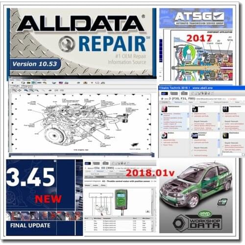 Alldata 2021 Hot Sale All Data Software Mit../Chell Data 3.45 ATSG 2017 Vivid Workshop 2018 Atris Elsawin Latest Version 1TB HDD