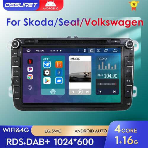 Android 10 8" 2din Car DVD for VW POLO GOLF 5 6 POLO PASSAT B6 CC JETTA TIGUAN TOURAN EOS SHARAN SCIROCCO CADDY with 4GGPS Navi