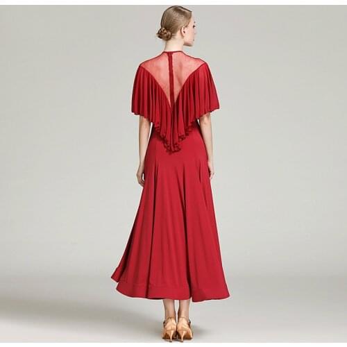 Ballroom Dancing Dress Woman Modern Waltz Tango Dance Dress Standard Ballroom Competition Costume