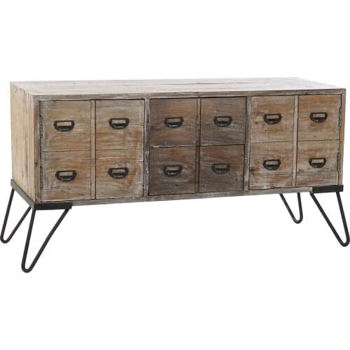 Sideboard DKD Home Decor Brown Metal Pinewood (135 x 45 x 70 cm)
