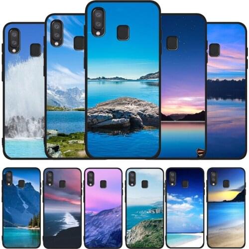 Beach Mountain bule sky phone Case For Samsung A10 A20E A30 A40 A50 A60 A70 M10 M20 M30S M40 A01 A21 A31 A51 A71 4G Cover