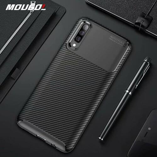 For Samsung Galaxy A70 A50 Case Carbon fiber Cover 360 Full Protection Phone Case For Samsung A 70 50 Cover Shockproof Bumper