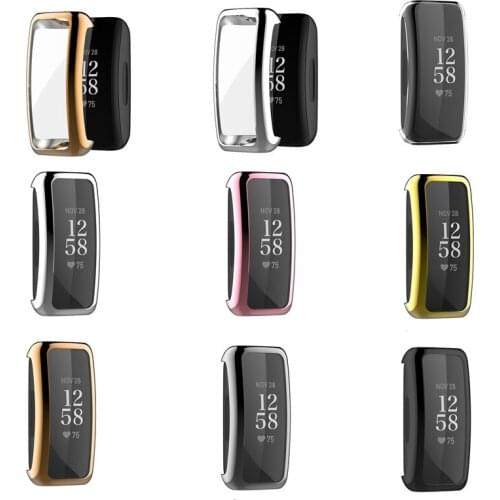 100pcs TPU Case For Fitbit Inspire 2 Screen Protector Watch Cover For Fitbit Inspire2 all-Around Durable Bumper Watch Case Shell