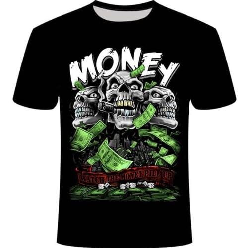 Skull Graphic Tee Men Tshirt Camisetas Hombre Ropa Summer Clothing Homme Camisa Masculina Koszulki Chemise Poleras Ropa De Blusa