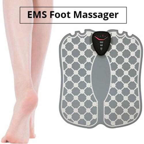 EMS Electric Foot Massager ABS Physiotherapy Revitalizing Pedicure Tens Foot Vibrator Feet Muscle Stimulator Unisex