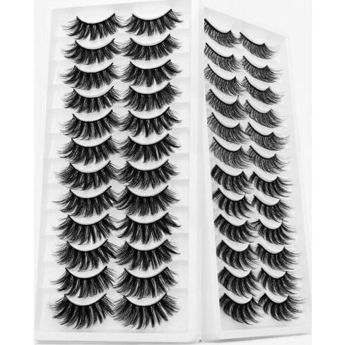 ISEEN 12 Pairs Lashes Mink Faux Eyelashes Mink False Eyelashes Dramatic Volume Lashes Eyelash Extension False Eyelashes