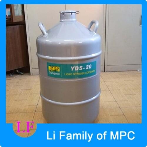 20L YDS-20 Liquid Nitrogen Container Molecular Cream Cans Biological Containers for LN2 Cryogenic Dewar Storage Tank with Strap