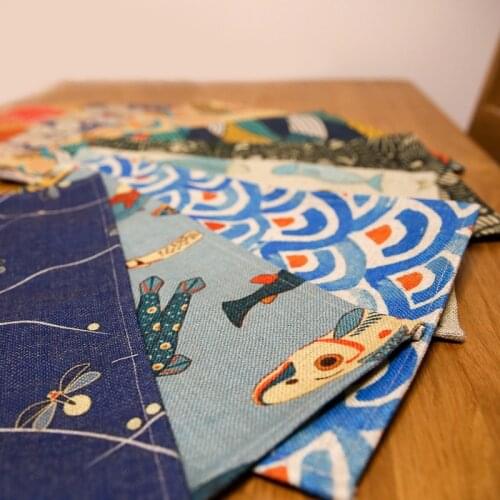 Ukiyo-e Placemat Japan Style Table Mat Cloth Non-slip Insulation Desktop Pad Creative Japanese Art Painting Cup Coaster Unique