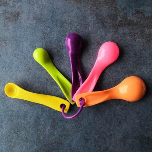 Coffee Milk Scoop Measuring Spoon Color Set of 5 Scoop Baking Metering Tools Kitchen Gadgets A826