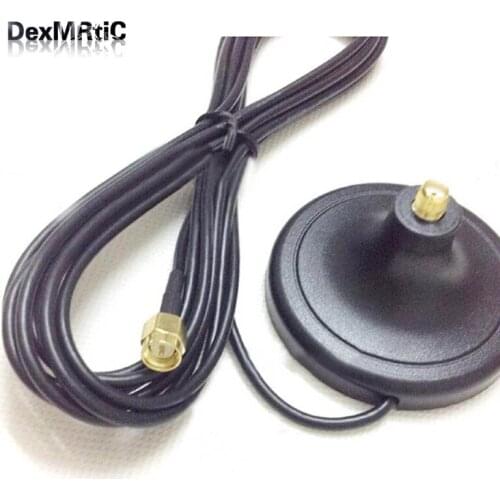 GSM GPS WIFI wireless module antenna base magnetic extension adapter with 3M cable SMA male #2