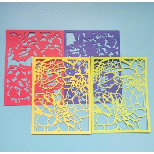 Handmade metal cutters, 3D cutting dies, flower card frame, handcrafted paper cutting mold, blade drilling templates