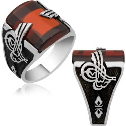 Silver Tuğralı Male Ring