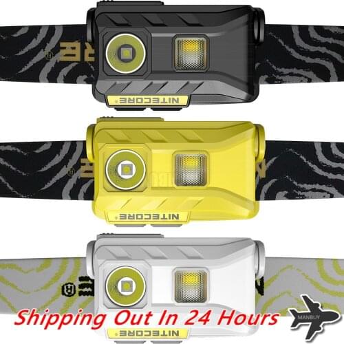 Wholesale NITECORE NU25 Rechargeable Headlamp 360LMs Triple Outputs Light Weight Headlight Outdoor Fishing Camping Free Shipping