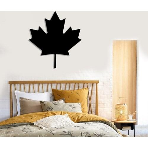 Flat Shape Sycamore Leaf Wall Room Home Accessory Wooden Table 50x46cm