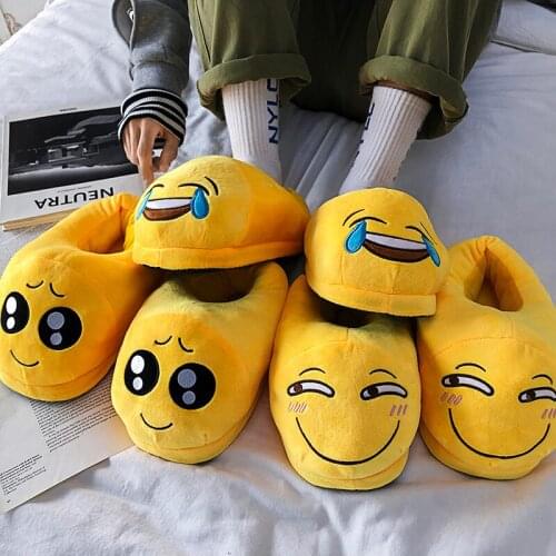 Slippers Men Bedroom Non-slip Women Men Shoes Soft Warm Plush Indoor Slippers Fashion Funny Gift Cute Home Winter Slippers