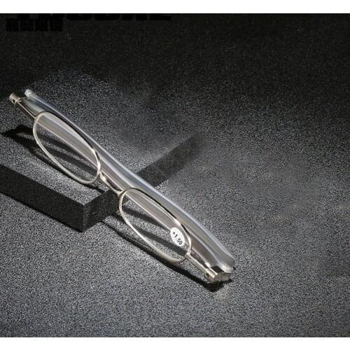 YOOSKE 360 Degree Rotating Reading Glasses Men Women Resin Lenses Eyeglasses Small Portable Prescription Presbyopic Eyewears