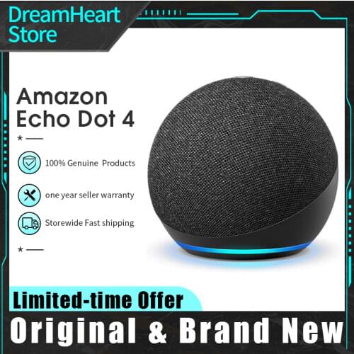 Original New Amazon Echo Dot 4 Speaker (4th Gen, 2020 Release) | Protable Smart Speaker with Alexa