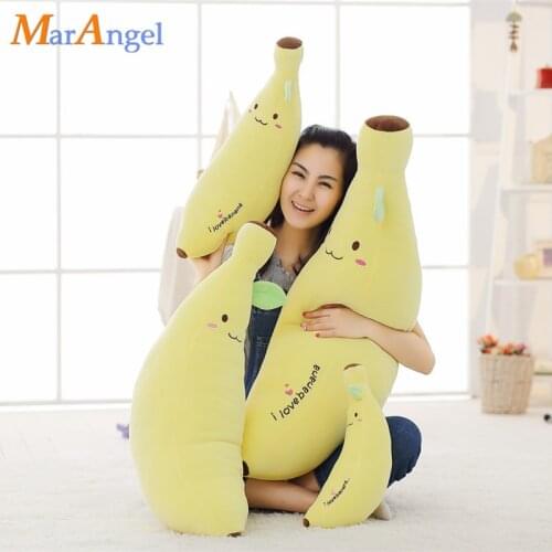 40/60cm Creative Soft Banana Plush Pillow Toys for Kid Staffed Fruit Cushion Boyfriend Pillow for Girl Valentine Christmas Gift