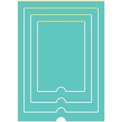 Rectangle Three-dimensional Graphics Cutting Dies Scrapbook Dariy Decoration Stencil Embossing Template DIY Greeting Card