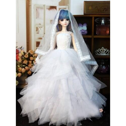 [wamami] 400# Elegant White Dress/Wedding Dress For 1/3 SD DOD AOD DZ BJD Doll