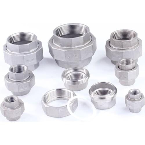 2.5" 3" 4" BSPT Female To Male Socket Union Coupler 304 316 Stainless Pipe Fitting Water Gas Oil