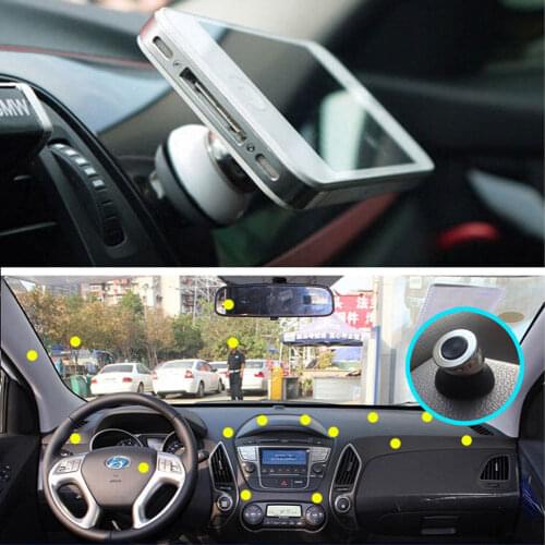 Universal Magnetic 360 Degrees Rotating Car Mount Sticky Magnetic Stand Holder For iPhone Cellphone Mobile GPS Car Styling