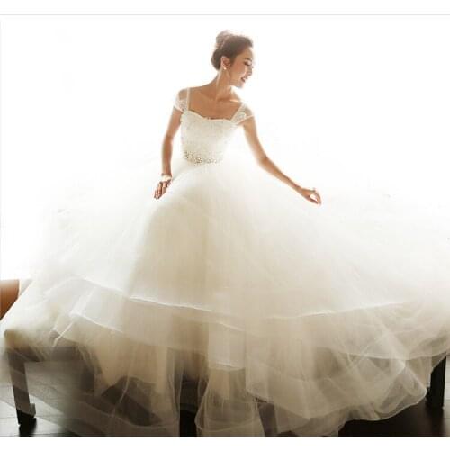 Bridal gown flowers crystal romantic fashion sexy vestido de novia casamento 2018 free shipping mother of the bride dresses