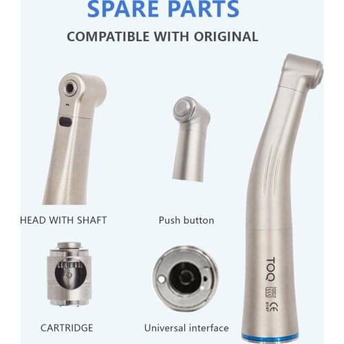 1:1 Contra Angle Internal Water Spray Fiber Optical Low Speed Handpiece with FG bur dental supply consumables