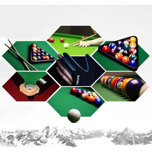 1PCS Three Fingered Billiard Gloves Pool Snooker Glove for Men Women Fits Both Left and Right Hand Billiard Accessories
