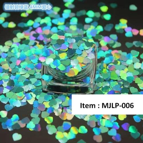 10g Nail Art Glitter Sequins Holographic Love Pattern Nail Sequin 3D Heart Nail Glitter Flakes for DIY Nail Art Decorations