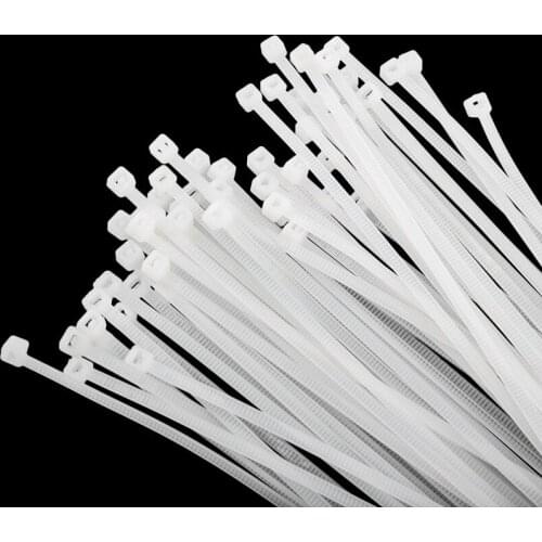 100 Pcs ABS Plastic Cable Ties Zip Fasten Wire Wrap Strap Fastening pjop