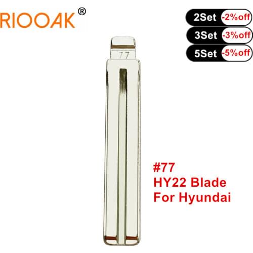 15/20/30pcs Metal Blank Uncut Flip KD VVDI Remote Key Blade #77 HY22 for Hyundai IX35 Kia SORANTO K5 Toyota REIZ