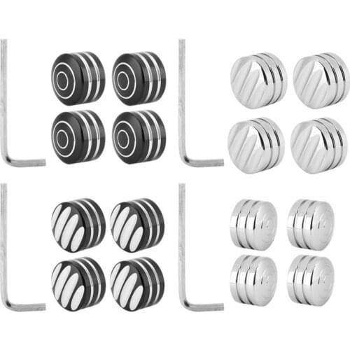 4 Pcs Motorcycle Head Bolt Topper Cover Cap for Harley Davidson Sportster XL 1986-2018 Screw Engine Cover Trim Head