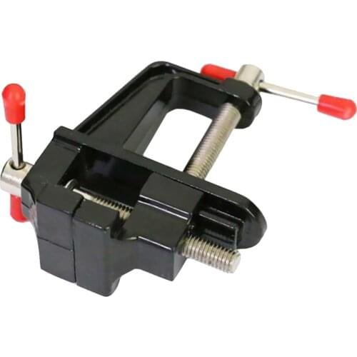 Aluminum Miniature Small Jewelers Hobby Clamp Table Bench Tool Vice Black/Silver