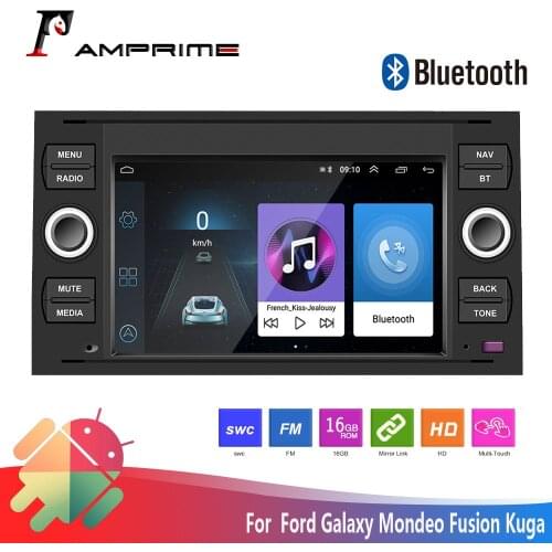 AMPrime Android 7inch Car Radio Multimedia Player For Transit Fiesta Focus Galaxy Mondeo Fusion Kuga C-Max S-Max 2 din Autoradio