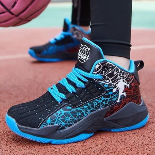 Basketball Children Shoes For Boys Sneakers Kids Casual Shoes Girls Sneakers Running Student Footwear School Trainers Sport Mesh