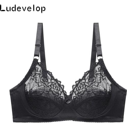 Sexy Lace Women Bra Plus Size B C Big Size Bralette Ultrathin Pure Cotton Brassiere Underwear Dropshipping